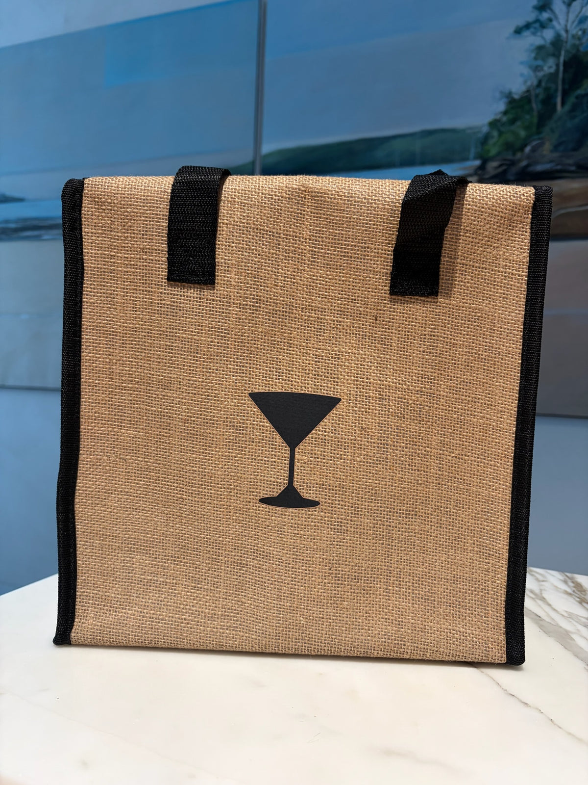 Sophisticated Cocktail Co jute cooler bag (gift bag)